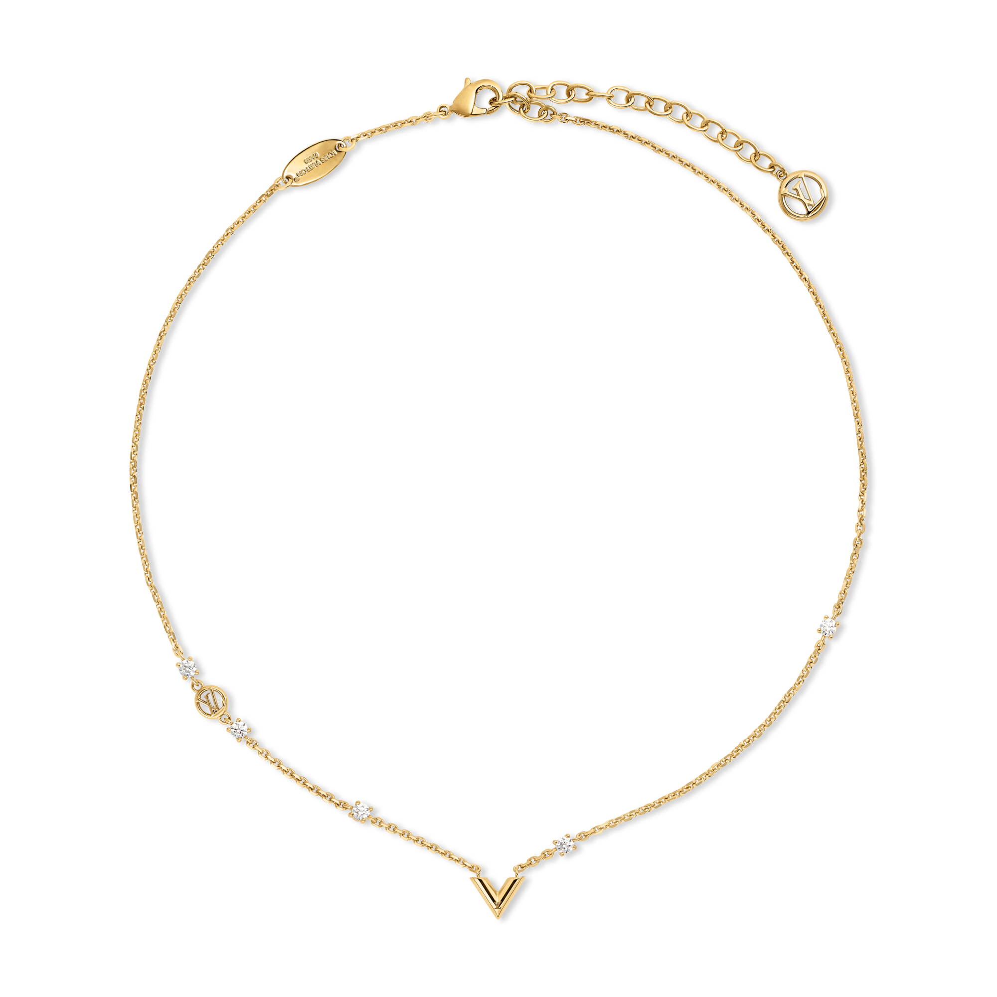 Essential V Strass PM Necklace S00 - Fashion Jewellery | LOUIS VUITTON